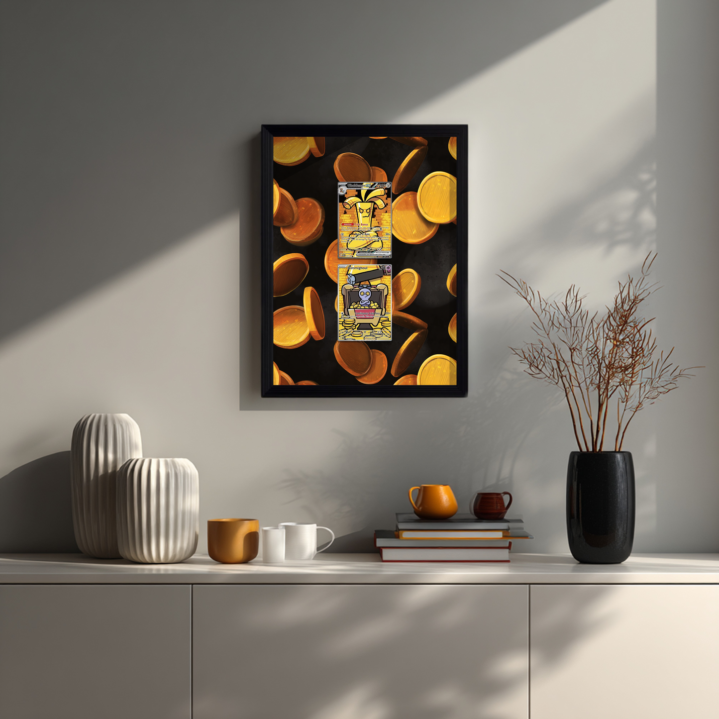 Gimmighoul & Gholdengo - Display with 2 Trading Cards