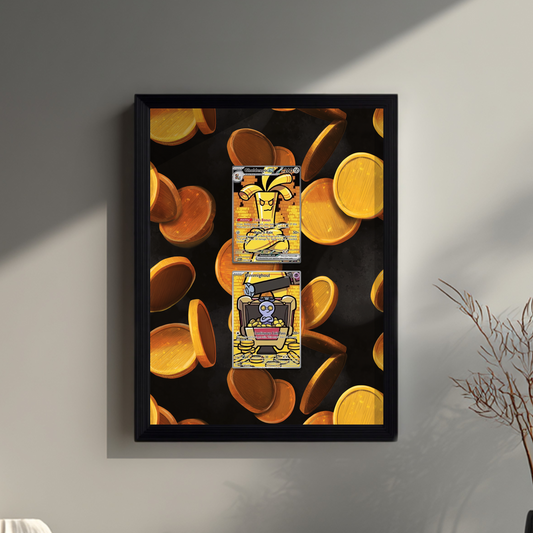 Gimmighoul & Gholdengo - Display with 2 Trading Cards