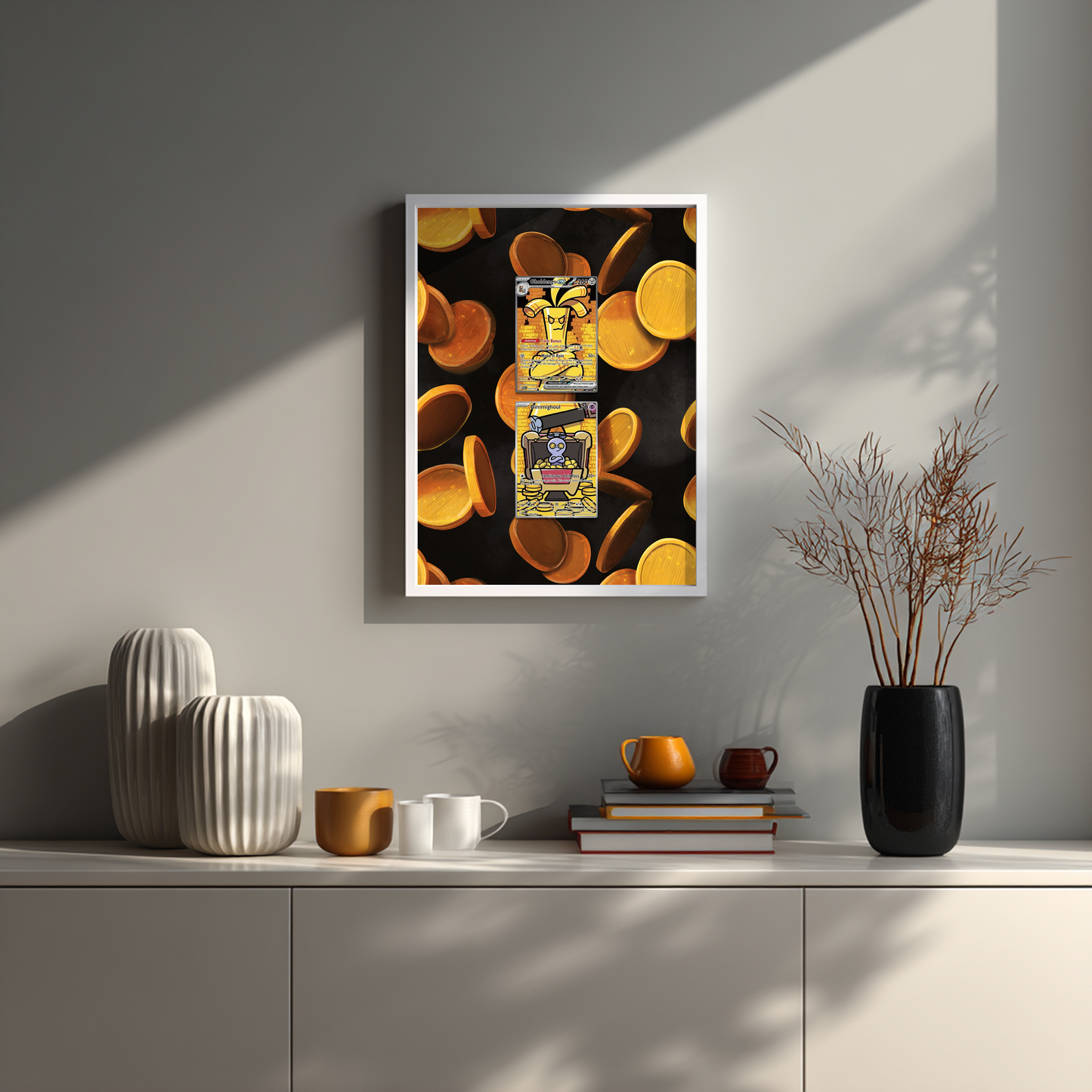 Gimmighoul & Gholdengo - Display with 2 Trading Cards