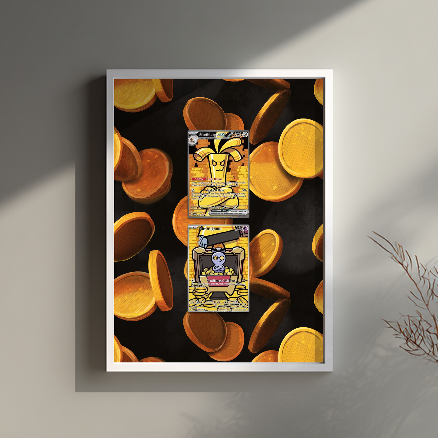 Gimmighoul & Gholdengo - Display with 2 Trading Cards